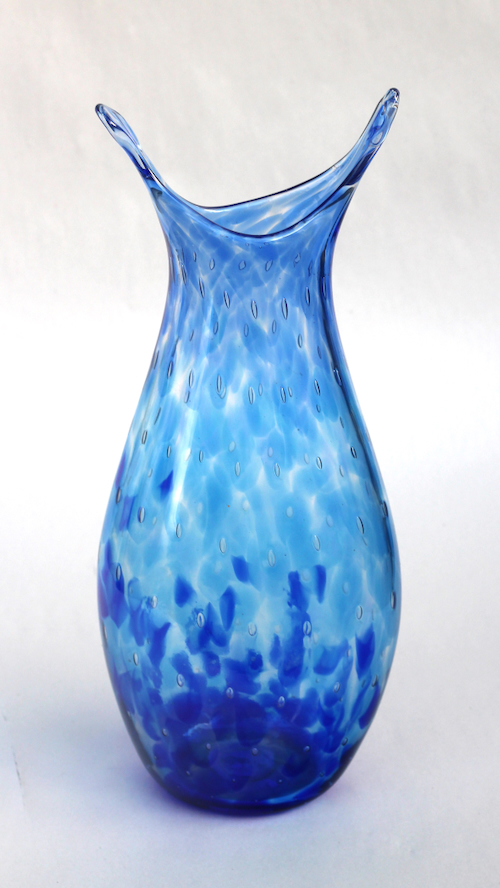 Click to view detail for DB-1093 Vase-Blue Owl 5x5x11 $225